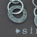 Silpada three tier sterling silver earrings