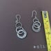 Silpada three tier sterling silver earrings