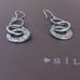 Silpada three tier sterling silver earrings