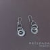 Silpada three tier sterling silver earrings