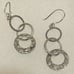 Silpada three tier sterling silver earrings