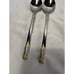 AEGEAN WEAVE-BY WALLACE SILVERSMITH- SET OF 2 STERLING SILVER TEASPOONS 6 1/2”