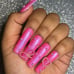 Pink with Pearls Kawaii XL Square Press On Nails - 20 piece set