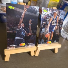 94/95 classic close up refractors 2nd year shaquille oneal and rookie grant hill