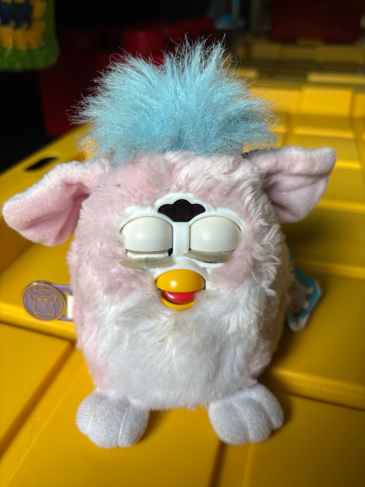 1999 Furby babies original NWT pink baby blue some stains