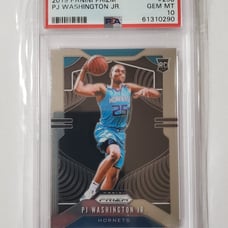 PJ WASHINGTON JR RC PSA 10 GEM MT - 2019 PANINI PRIZM #258 - DALLAS MAVERICKS