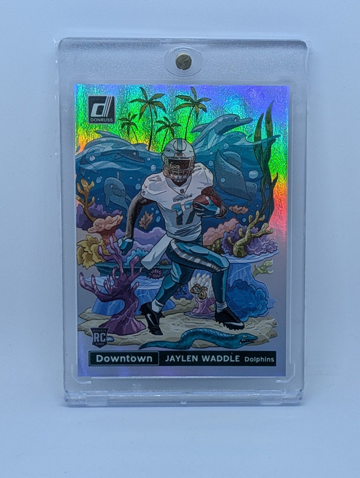 JAYLEN WADDLE 2021 Donruss Downtown RC Rookie #DT-37 Dolphins - READY TO GRADE