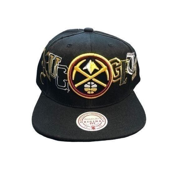 Mitchell & Ness Denver Nuggets Adjustable Snapback Hat Cap One Size
