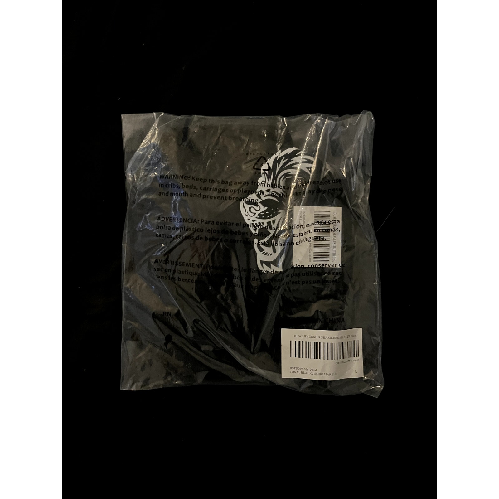 Darc Sport Until Valhalla SOLD OUT Limited Edition Halter Sports Bra Size Large - detail