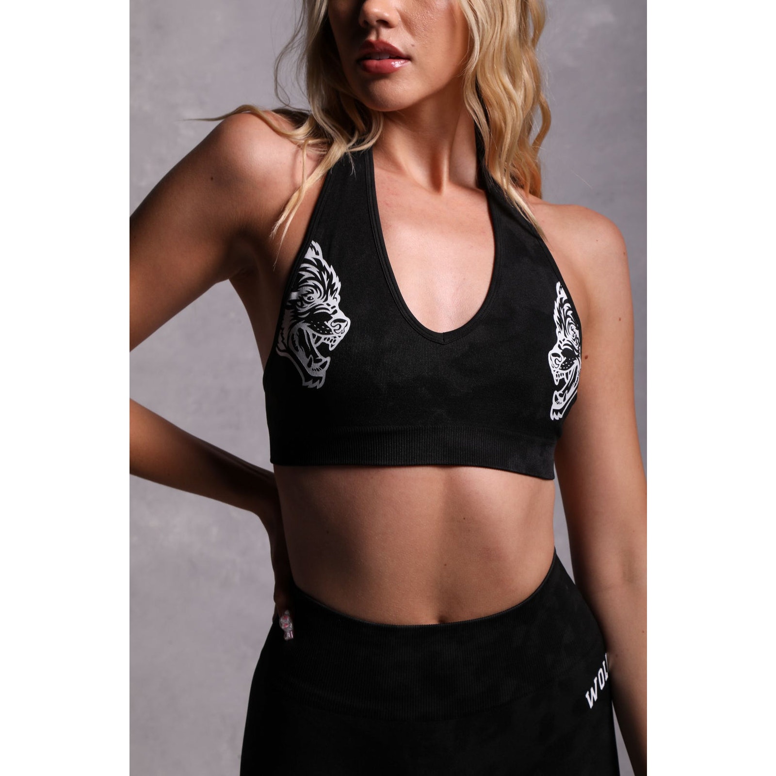Darc Sport Until Valhalla SOLD OUT Limited Edition Halter Sports Bra Size Large - detail