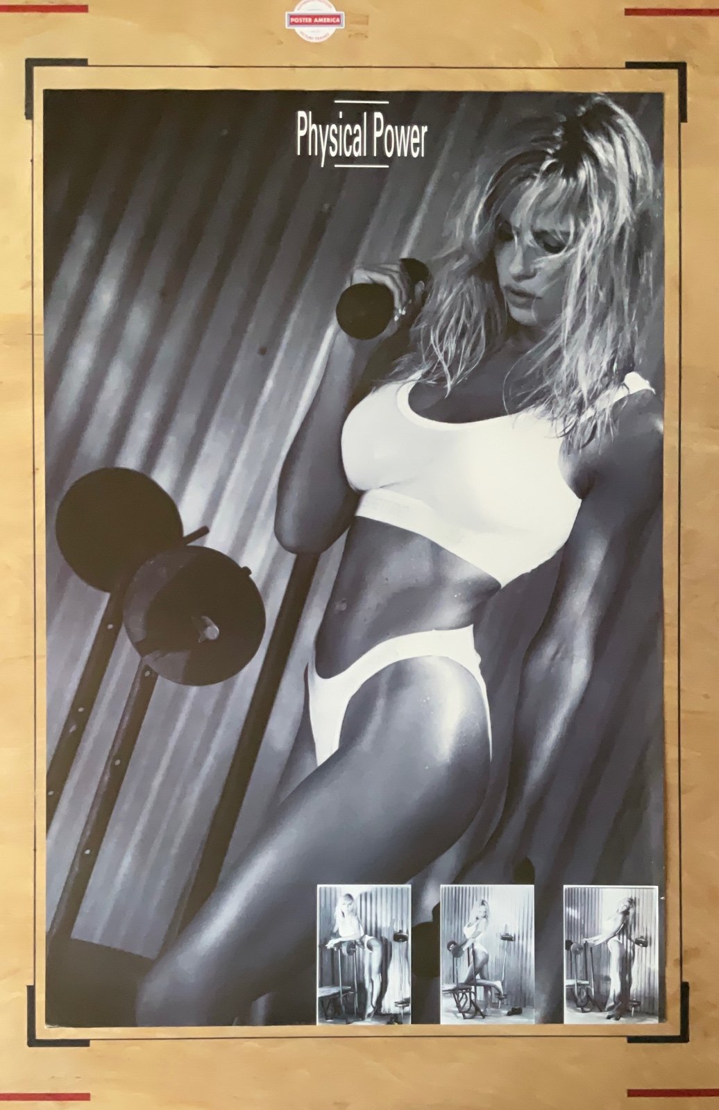 Physical Power Ede Holland Retro Early 90s Workout Poster 23 x 34.5