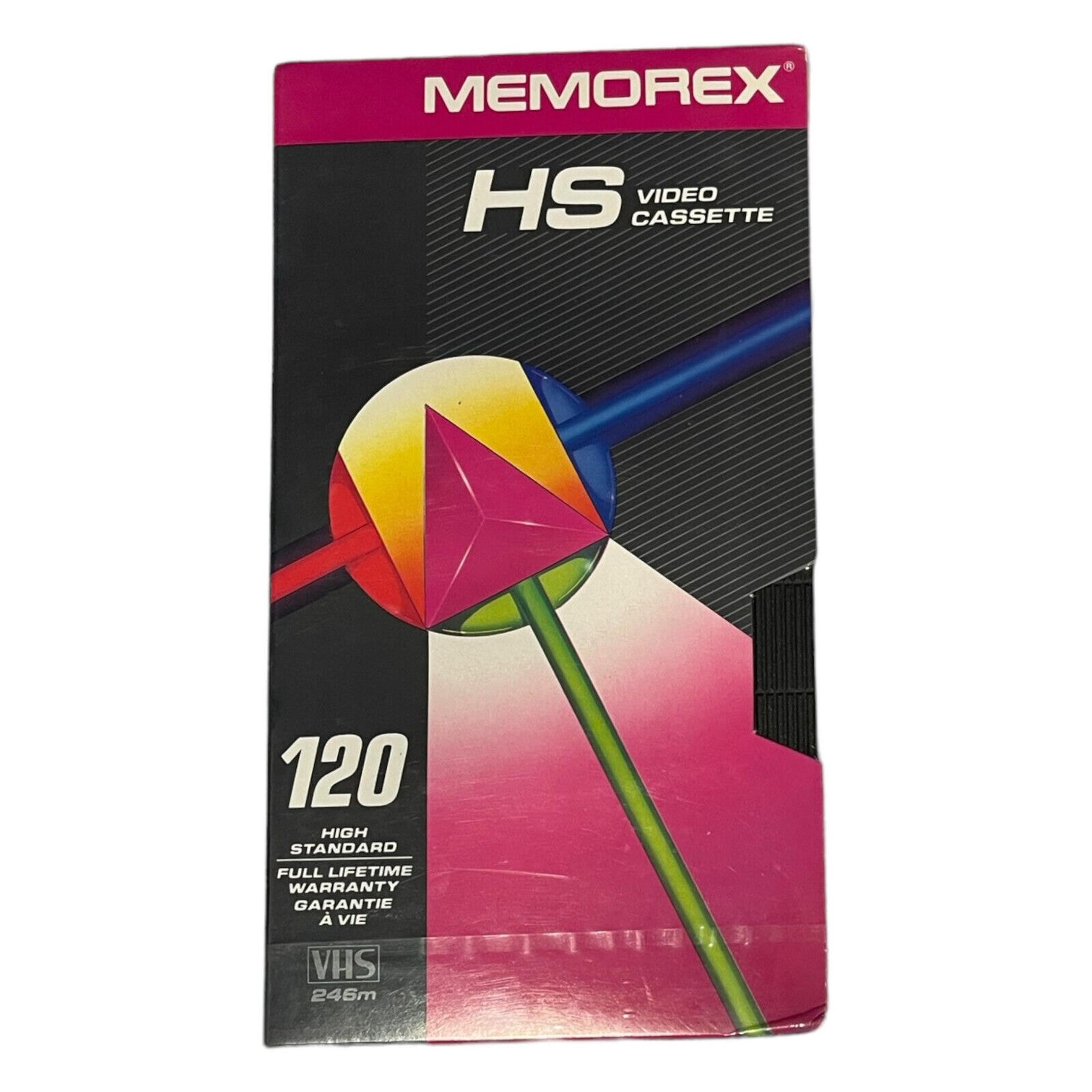 Memorex HS Video Cassette 120 Minute High Standard VHS Tape NEW Sealed