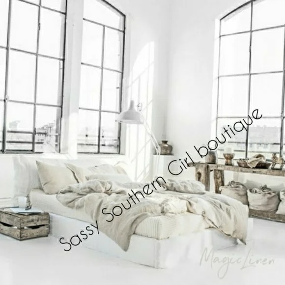 Luxury Natural French Farmhouse Linen duvet
