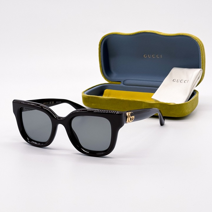 NEW GUCCI GG1828S 004 SHINY SOLID BROWN WOMEN SUNGLASSES GUCCI