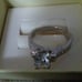 Simulated Diamond & 14 KT W\ Gold Ring