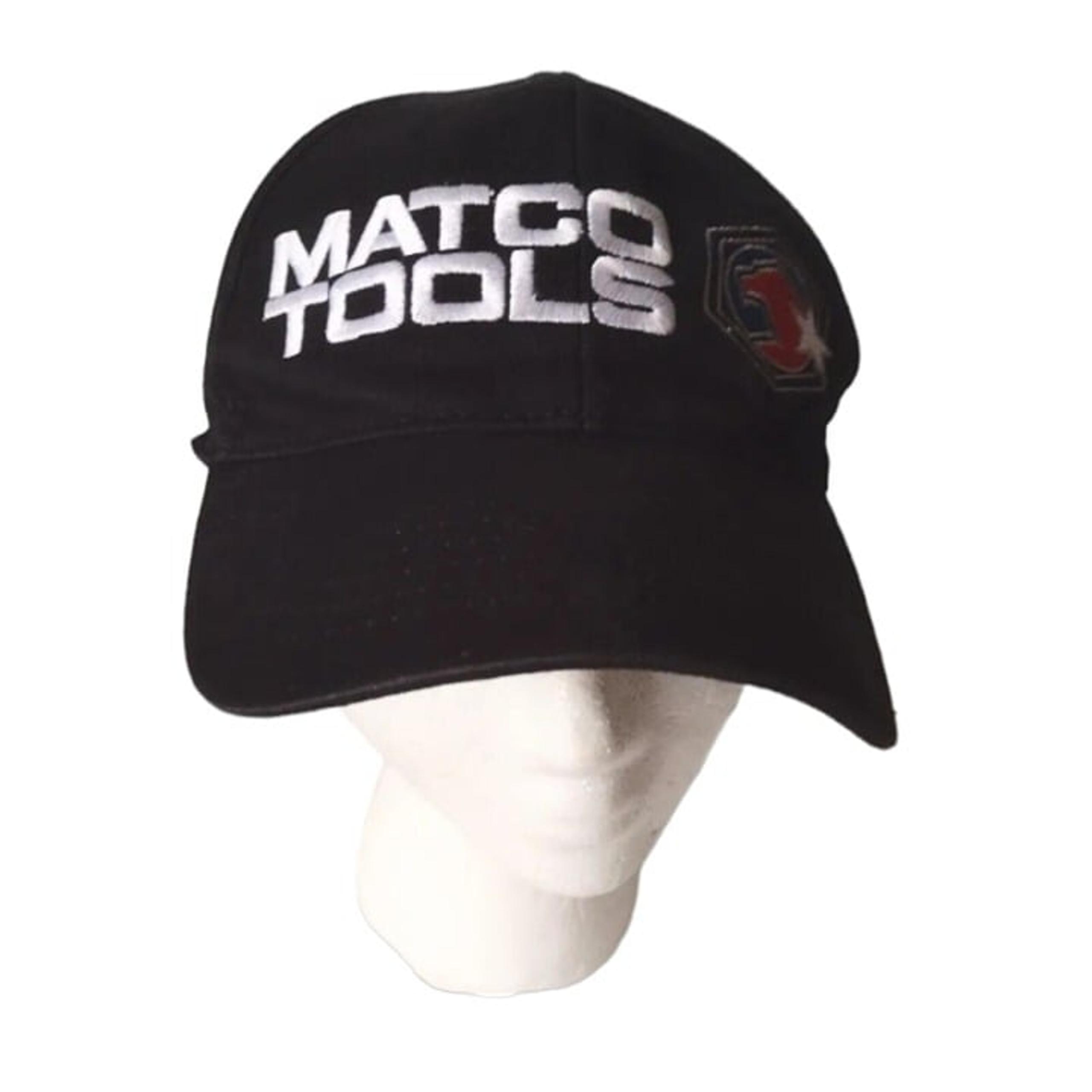 Matco Tools Strapback Hat Cap Mens Black Adjustable Embroidered Logo Advertising
