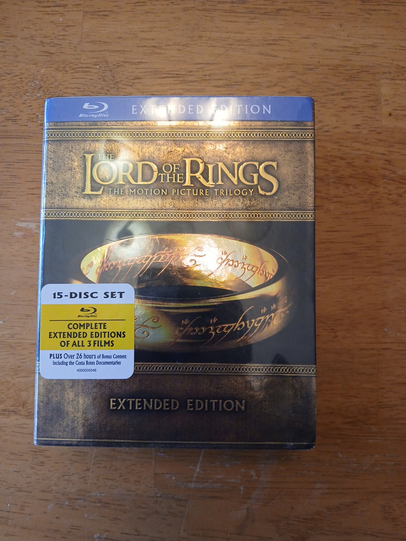 Brand New Lord of the Rings Extended Edition Full Trilogy Blu Ray