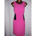 NWT Michael Kors Sz 4 Dress Magenta Pink & Black Fitted