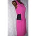 NWT Michael Kors Sz 4 Dress Magenta Pink & Black Fitted