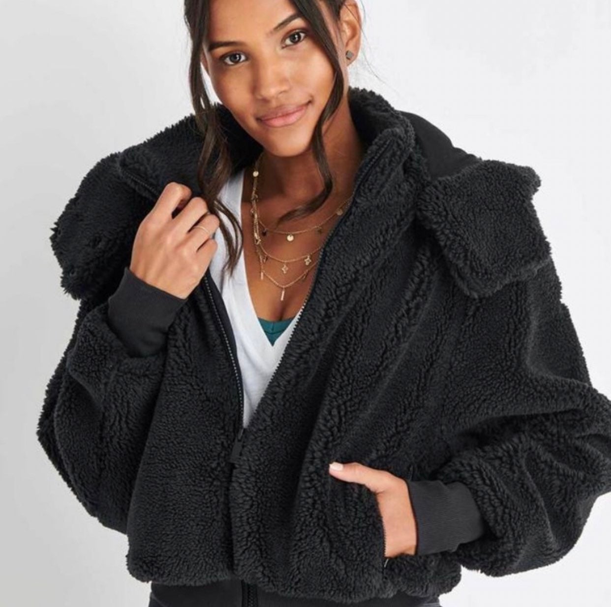 Alo foxy sherpa jacket sale Outlet