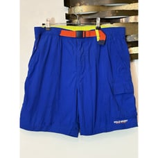 Vintage Polo Sport Polo Ralph Lauren Swim Board Athletic Mesh Belted Shorts 33x7