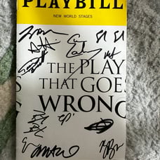 The Play That Goes Wrong Signed Playbill