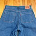 Levi's 32 Womens Mile High Cropped Wide Leg Denim Jeans Blue Meas 36x26.5