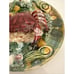 Vintage Majolica Palissy Crab Wall Plate Portuguese 8” Missing Leg Has Flaws