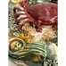 Vintage Majolica Palissy Crab Wall Plate Portuguese 8” Missing Leg Has Flaws