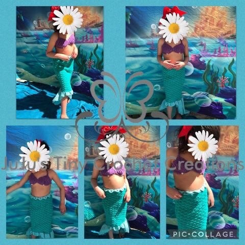 Children's Mermaid Costume Photo Prop