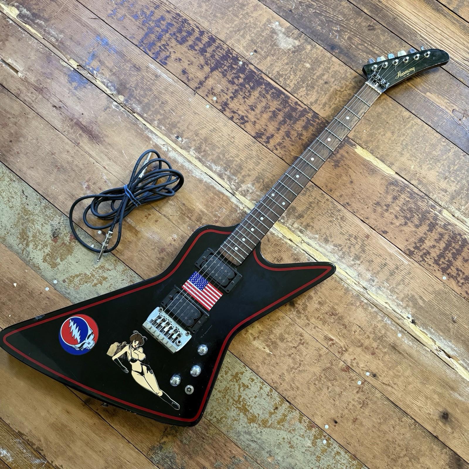 Vintage Japan super rare Harmony Explorer 1980 Black red pinstripe