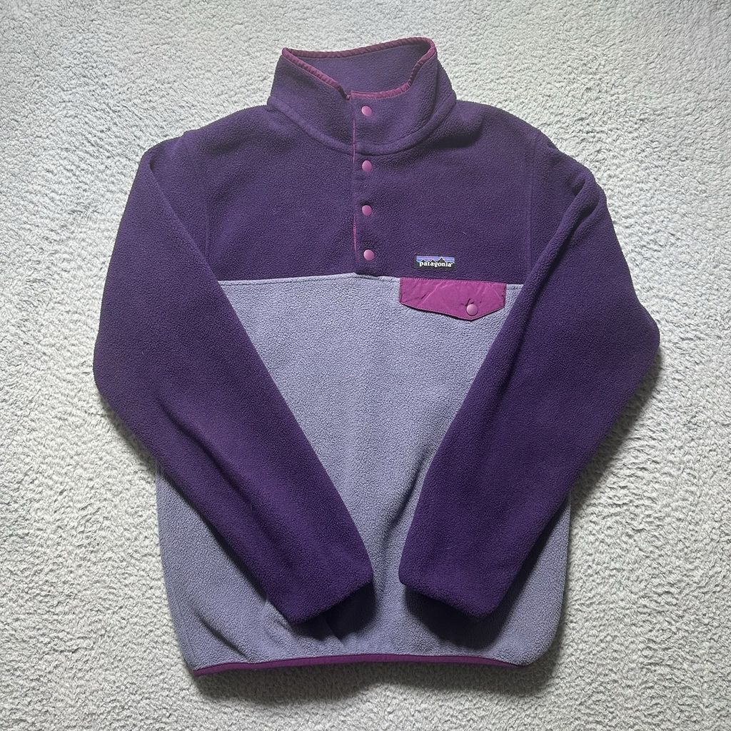 Patagonia Lightweight Synchilla Snap-T Fleece Pullover Purple Women's Size M