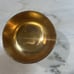 Gold Grape Embossed Metal Pedestal Bowl Masterpiece Series Japan Holiday Imports