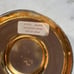 Gold Grape Embossed Metal Pedestal Bowl Masterpiece Series Japan Holiday Imports