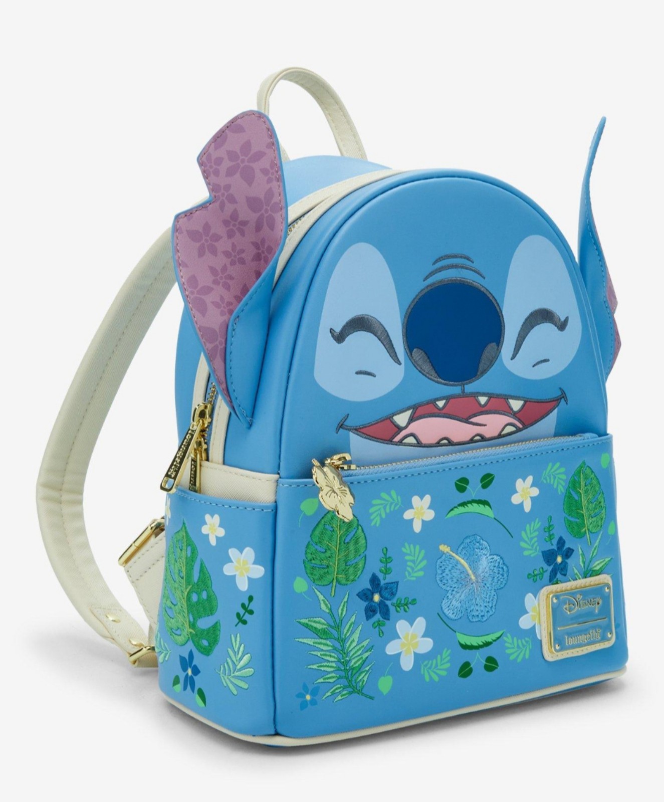 Stitch Floral Mini Backpack and Wallet SET