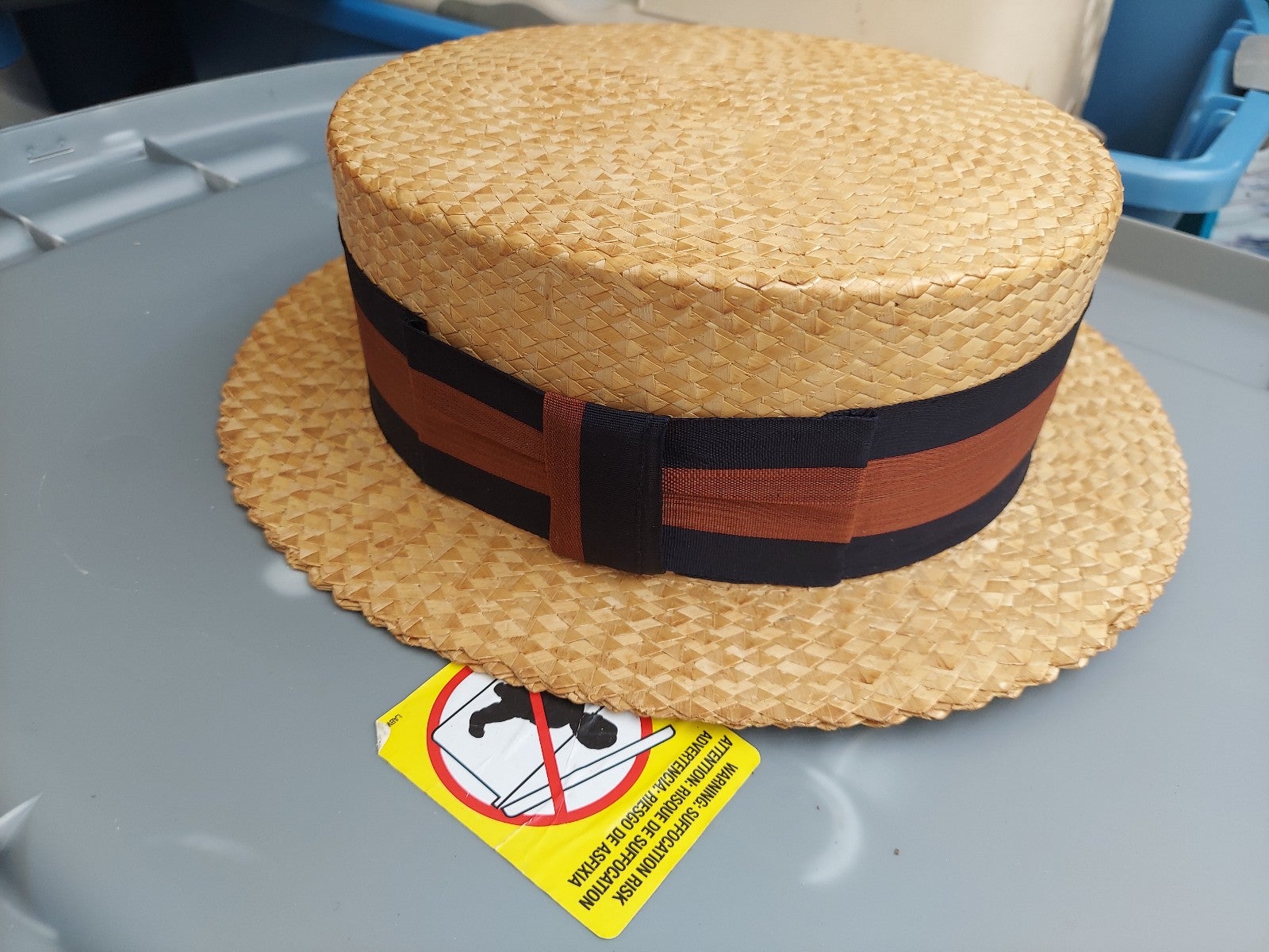 Very Vintage Fedora Beige Straw Hat