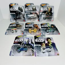 Disney Star Wars Hot Wheels 2022 Character Cars Complete Set of 8