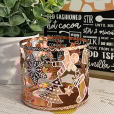 Bath and body Works candle holder Gingerbread winter scene Bakery