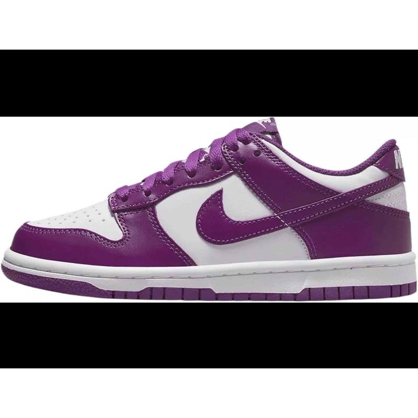 WOMEN'S SIZE 6 Nike Dunk Low White/Viotech Kid’s Size 4.5Y / FB9109-110