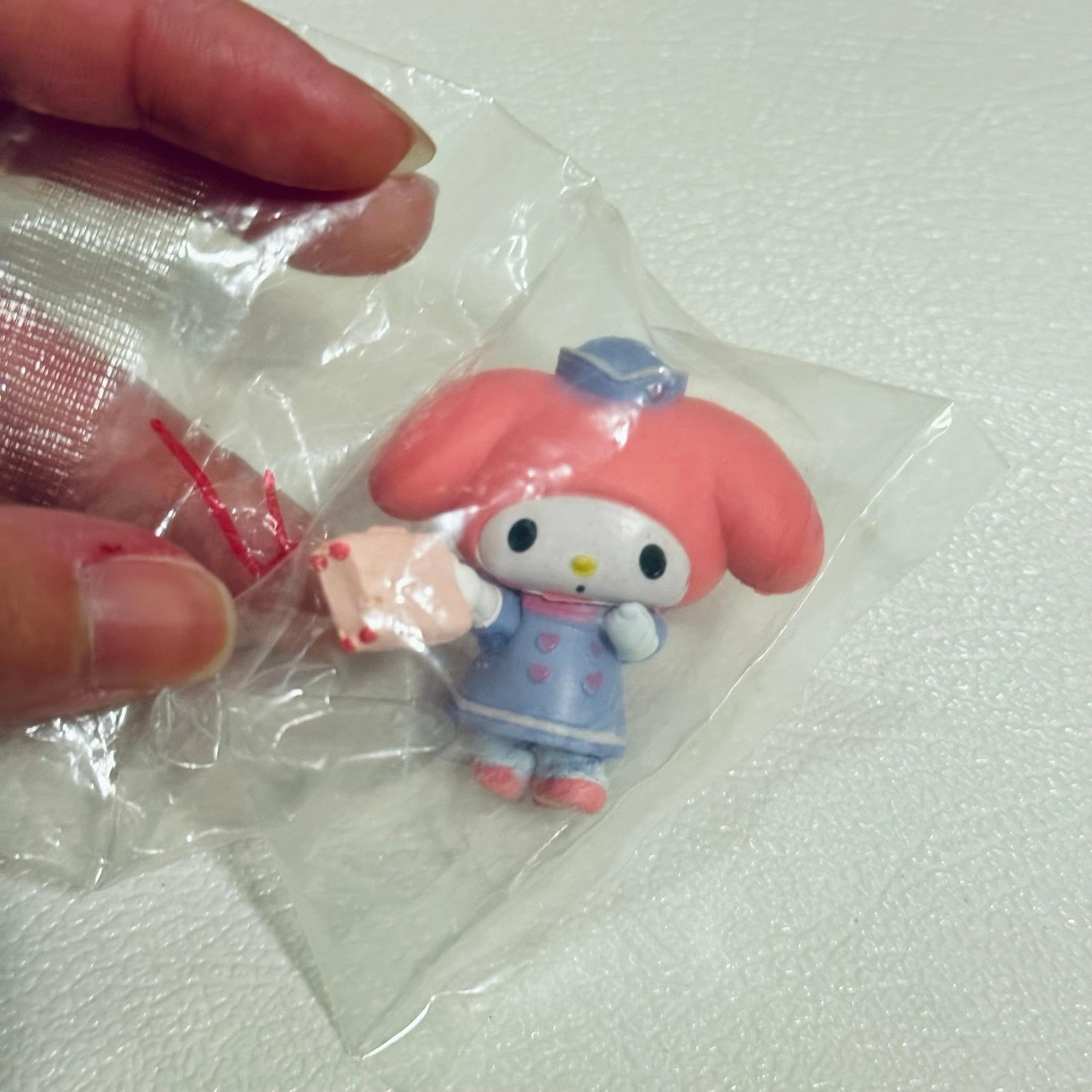 Sanrio Hello Kitty My Melody Kuromi Dolls PVC Action Figures DIY Ornament Kids