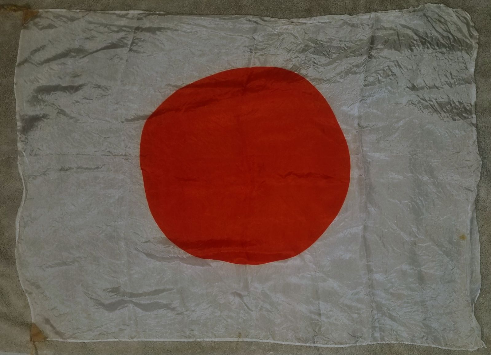 vintage wwii japanese rising sun silk flag 34 x 25