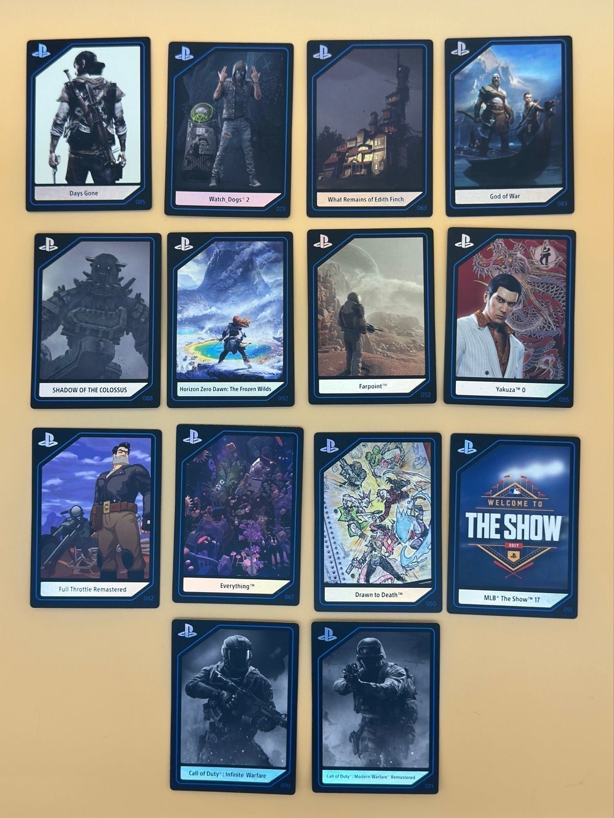 Playstation experience trading cards and pin
