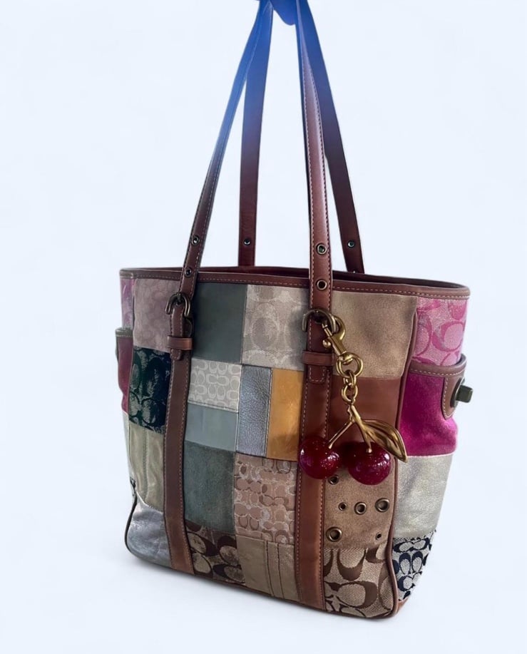 Y2K Coach Patchwork Tote