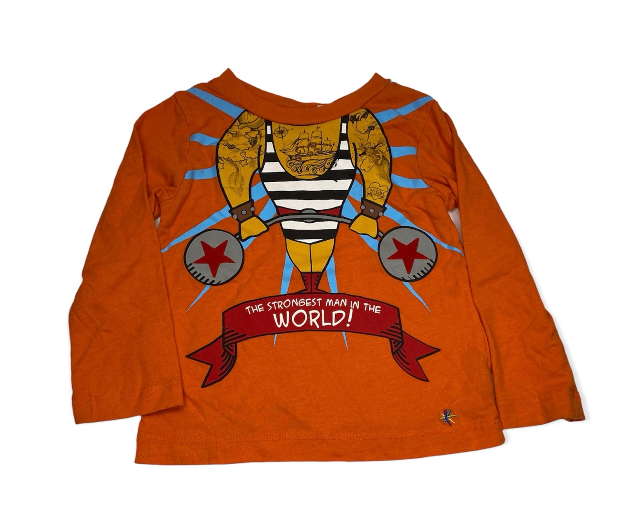 Truly Scrumptious by Heidi Klum Long sleeve Tee Orange Size 2T