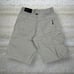 Vintage Fubu Carpenter Khakis Shorts Tan Cotton Baggy Wide Leg 13 Inseam Y2K