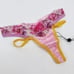 For Love And Lemons Falling Floral Lace Thongs Punch Pink XXS NWT