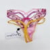 For Love And Lemons Falling Floral Lace Thongs Punch Pink XXS NWT