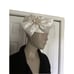 Vintage Mr Hi's Satin Pillbox Half Bow/Flower, & Netting With Rhinestones