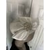 Vintage Mr Hi's Satin Pillbox Half Bow/Flower, & Netting With Rhinestones