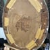 Vintage oval painting with convex glass 25” x 18”